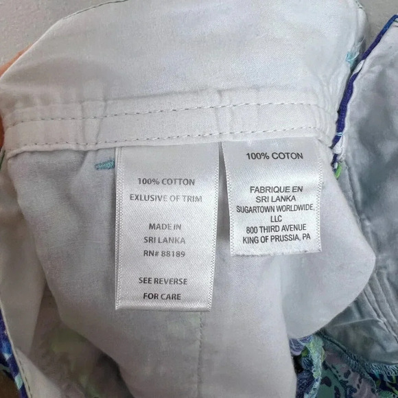 Lilly Pulitzer Callahan Shorts Size 00 Cattitude Blue Preppy Vacation Resort - Picture 7 of 8